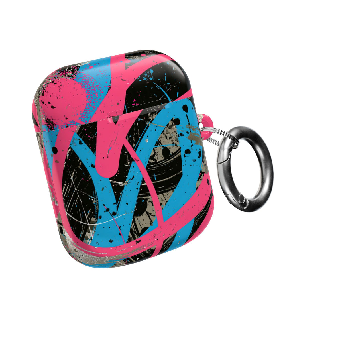 Cyber Splatter Flow · Hard Case for AirPods & AirPods Pro · Pink