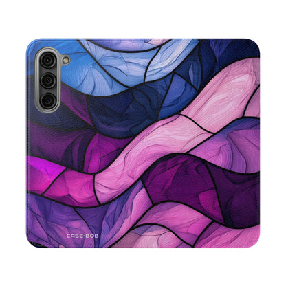 Purple Wavewood - Samsung S23+ Case - Wallet