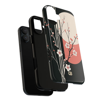 Black Tough 2.0 Magsafe Phone Case for iPhone - Kyoto Midnight Blossom