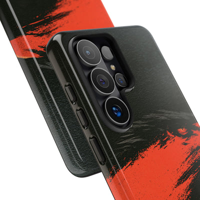 Crimson Raptor Noir · Tough Phone Case for Samsung · Black