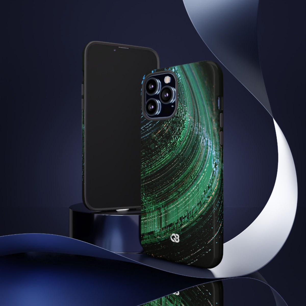 Orbital Data Stream · Tough Phone Case for iPhone · Green