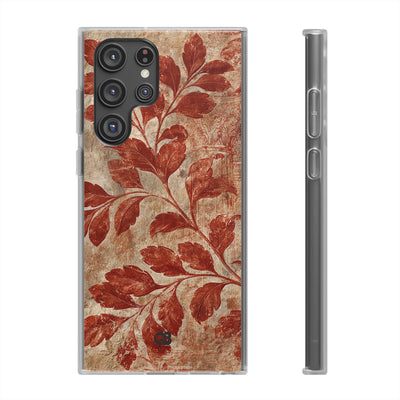 Terracotta Botanical Fresco · Lite Phone Case for Samsung · Red