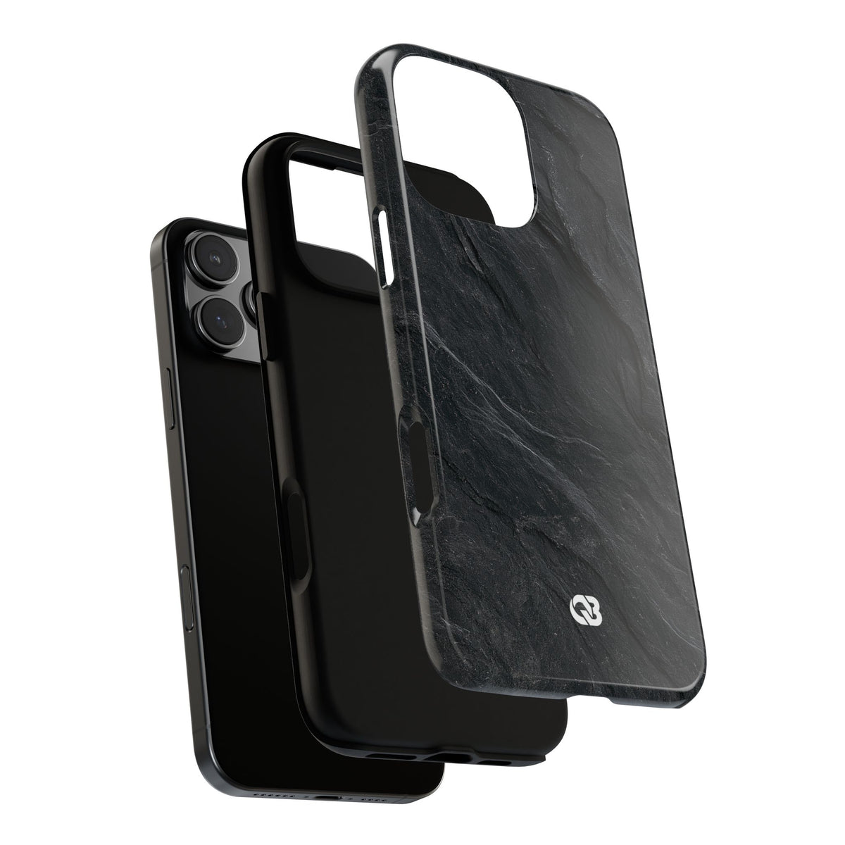 Dark Slate Strata · Tough Phone Case for iPhone · Black