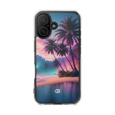 Neon Shore Palms · Impact etui na telefon dla iPhone · Magsafe