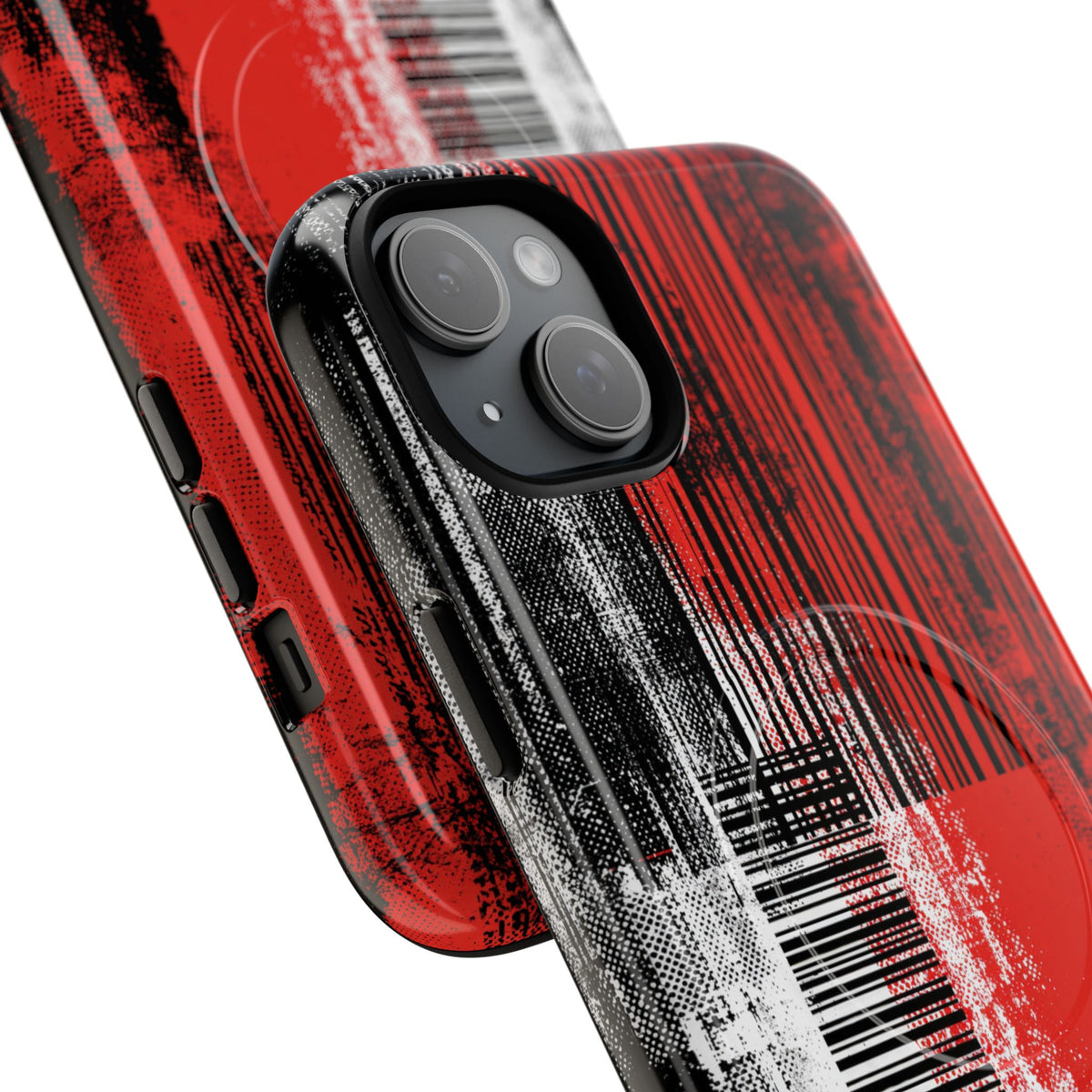 Distorted Barcode · Tough 2.0 Magnetic Phone Case for iPhone · Black