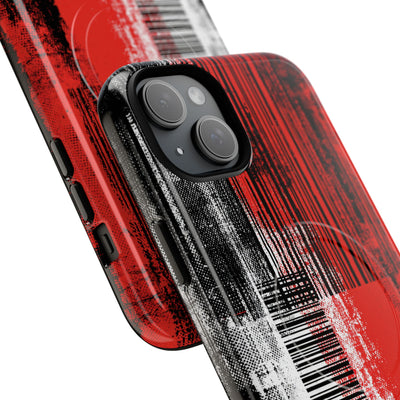 Distorted Barcode · Tough 2.0 Magnetic Phone Case for iPhone · Black