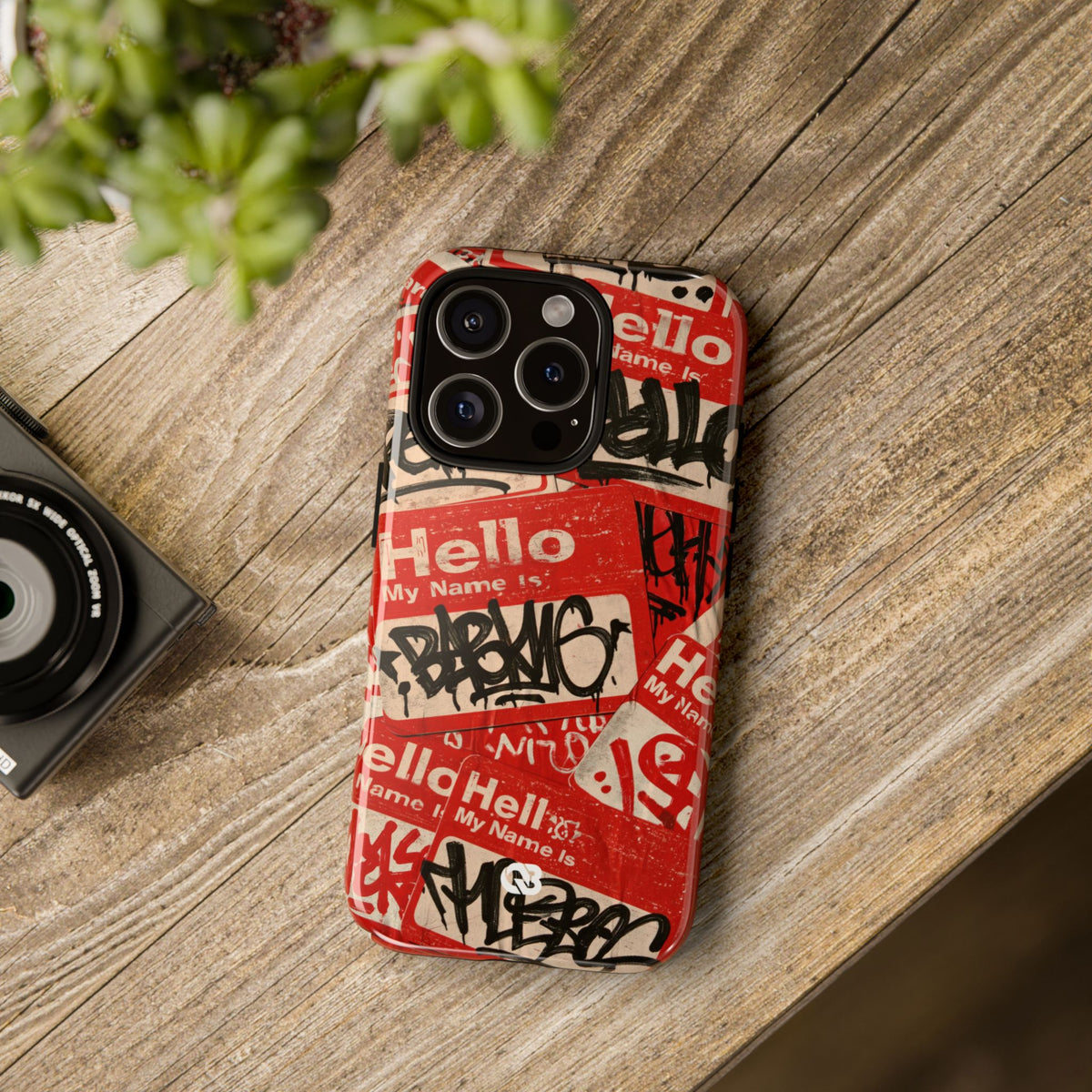 Slap Tag Collage · Tough Phone Case for iPhone · Red