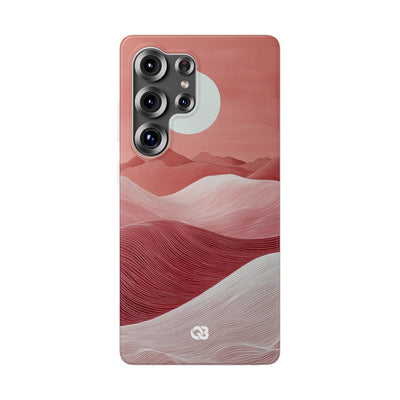 Crimson Dune Horizon · Soft Phone Case for Samsung