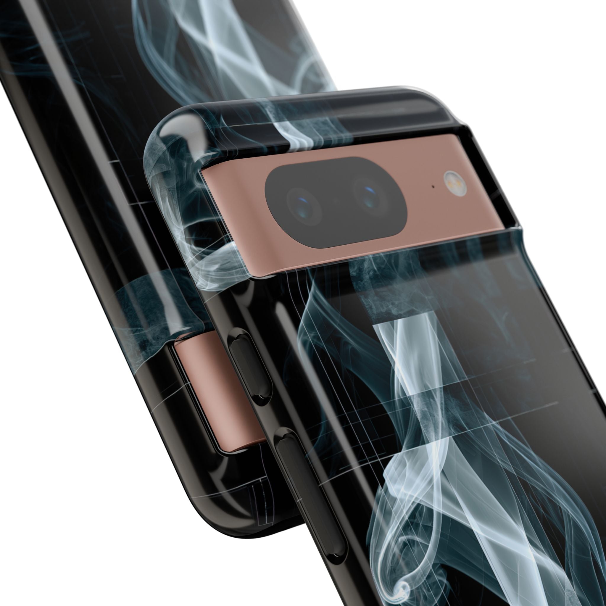 Black Tough Phone Case for Google Pixel - Arctic Vapor Grid