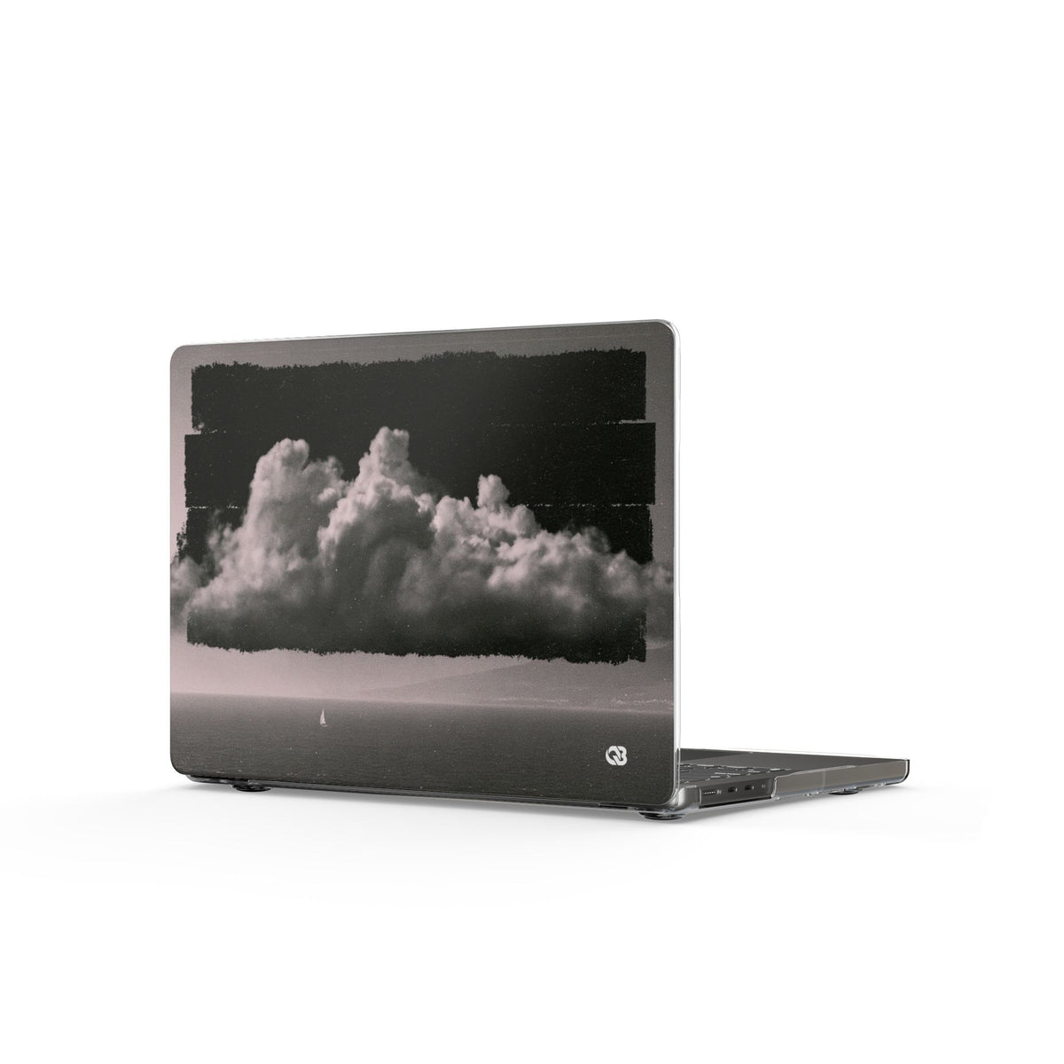 Crimson Horizon · Clear Hard Case for MacBook · Black