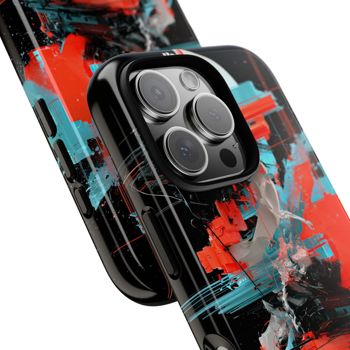 Fragmented Cyber Core · Tough Phone Case for iPhone · Black