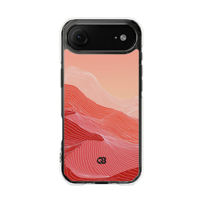 Red Impact MagSafe Phone Case for iPhone - Crimson Ridge Contour