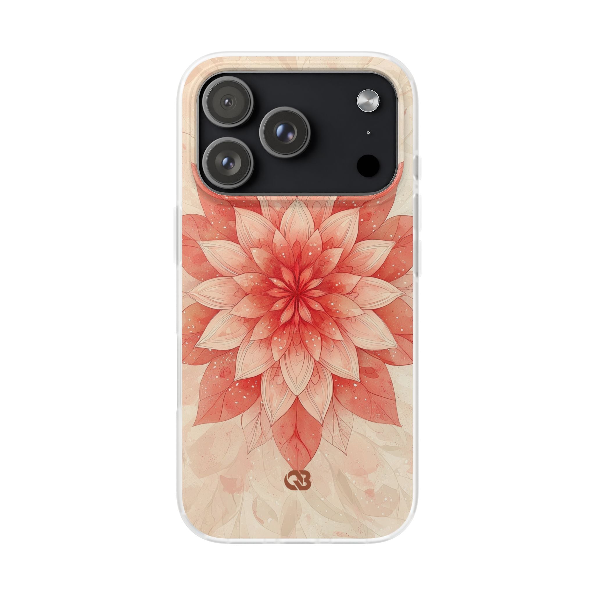 Coral Layered Bloom · Soft Phone Case for iPhone