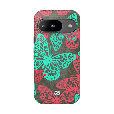 Electric Papillon · Tough Phone Case for Pixel ·  Pink