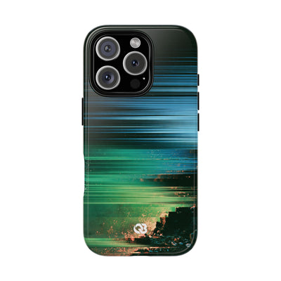 Digital Shoreline Drift · Tough Phone Case for iPhone · Teal