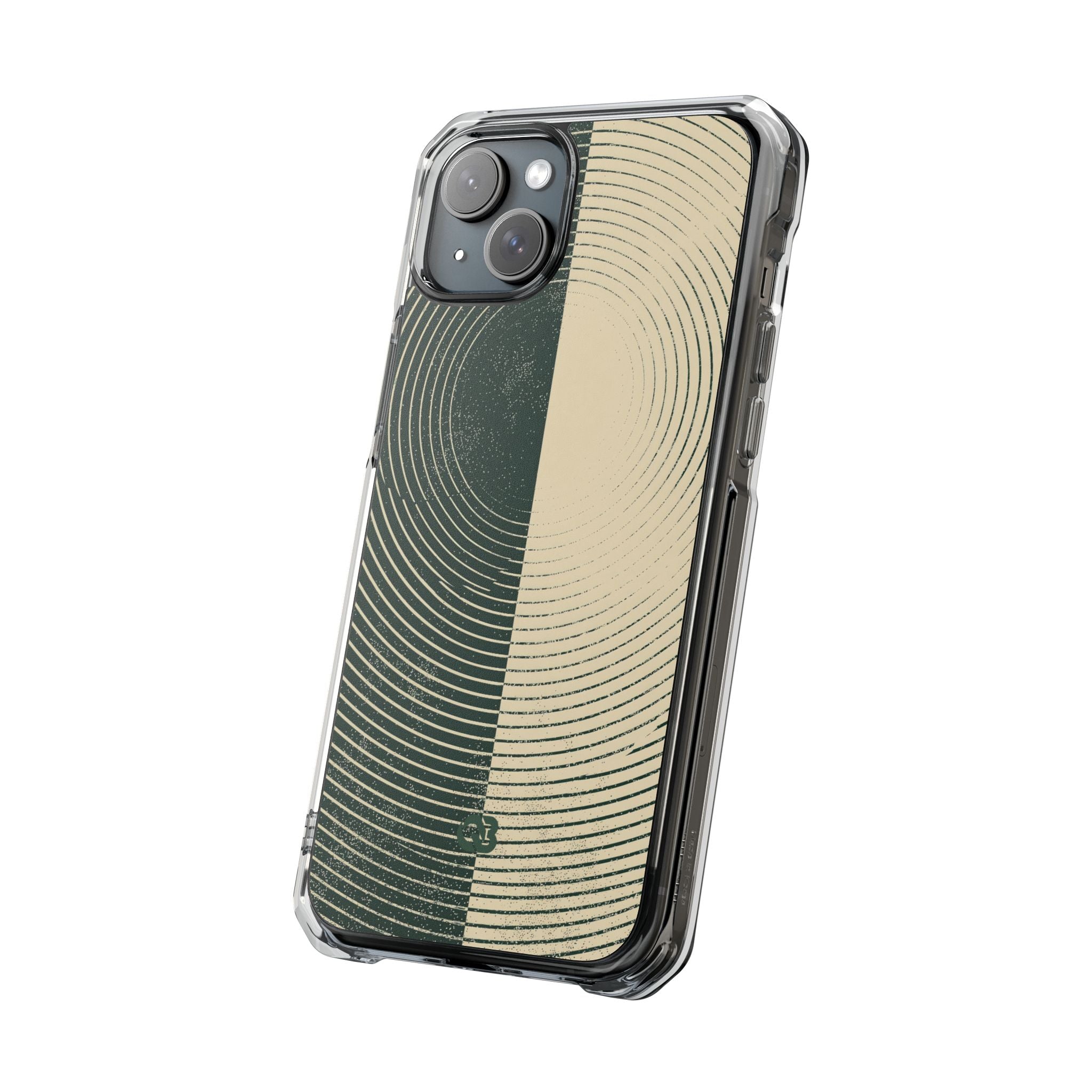 Green Impact MagSafe Phone Case for iPhone - Evergreen Split Grain