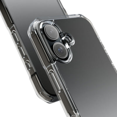 Noir Ombre Fade · Clear Impact Magnetic Phone Case for iPhone ·  Black