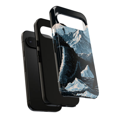 Nordic Arctic Bear · Tough Phone Case for Pixel ·  Black
