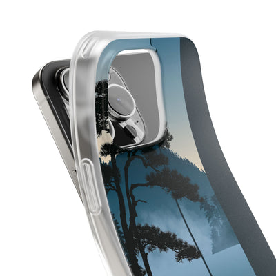 Blue Lite Phone Case for iPhone - Kyoto Mist Pine
