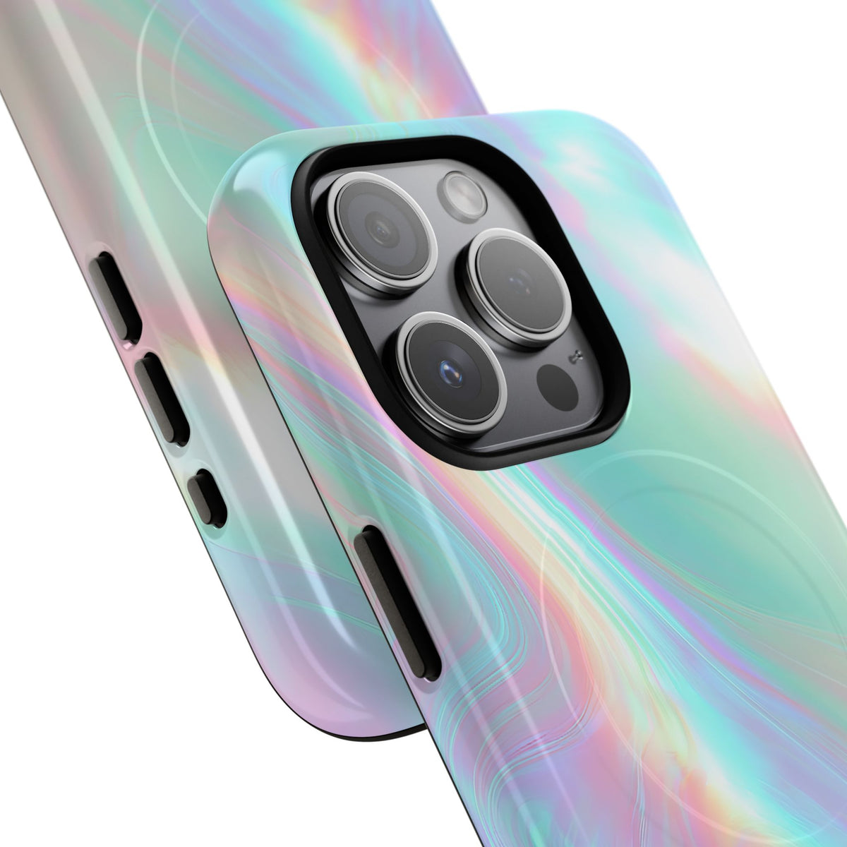 Prismatic Liquid Light · Tough 2.0 Magnetic Phone Case for iPhone · Teal