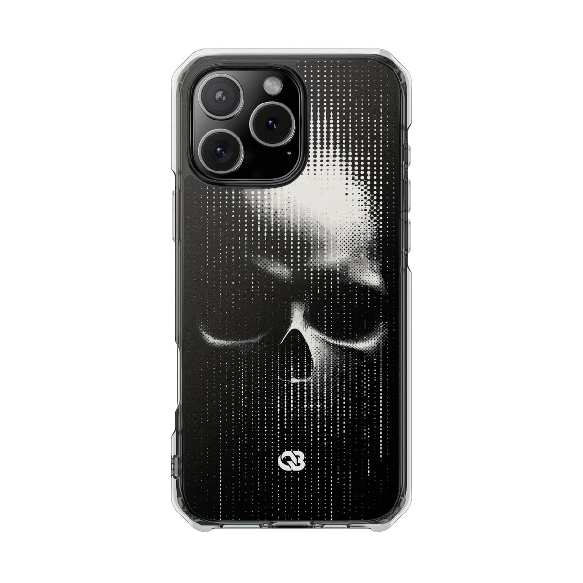 Raster Phantom · Clear Impact Magnetic Phone Case for iPhone ·  Black