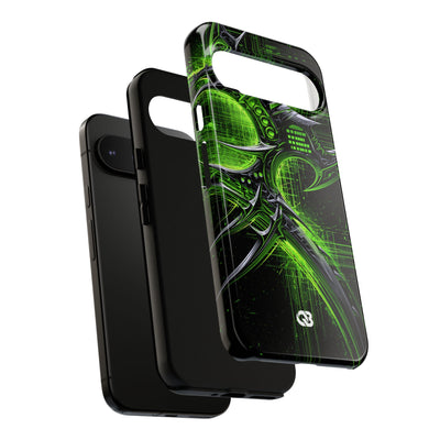 Cyber Sigil Grid · Tough Phone Case for Pixel ·  Green