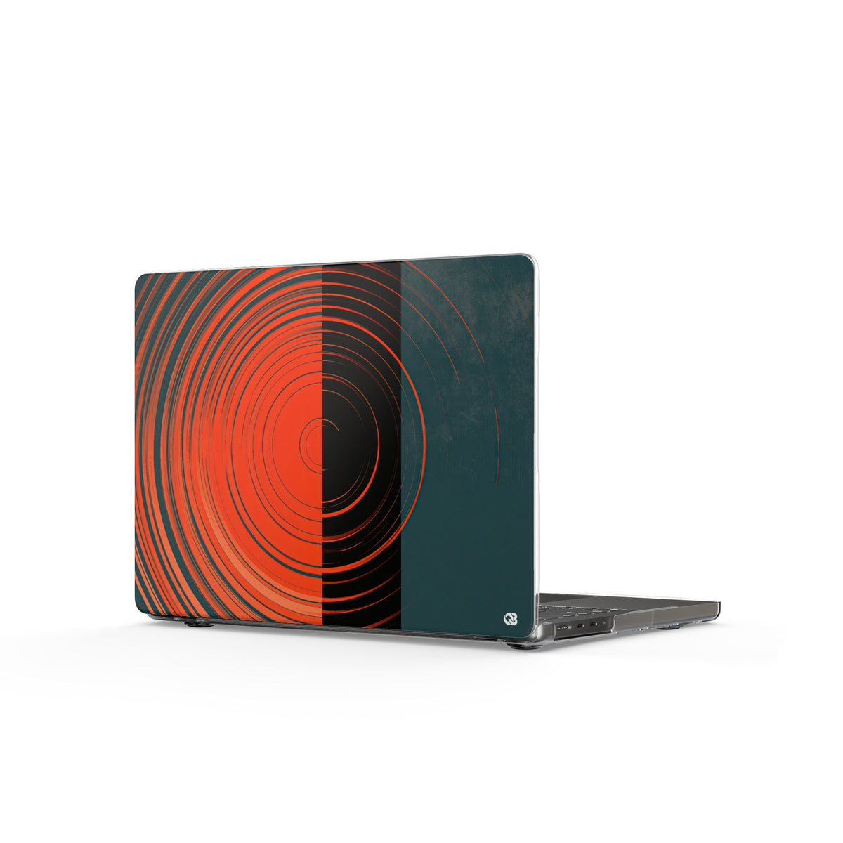 Orbital Meridian · Clear Hard Case for MacBook · Orange
