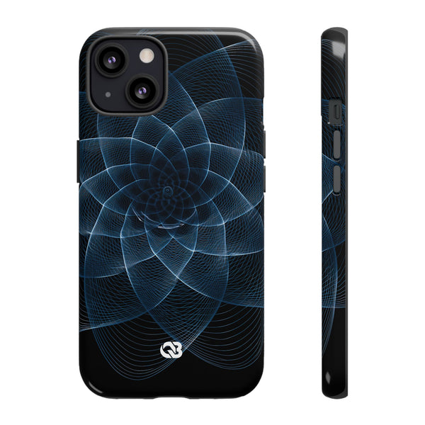 Harmonic Orbit · Tough Phone Case for iPhone · Blue