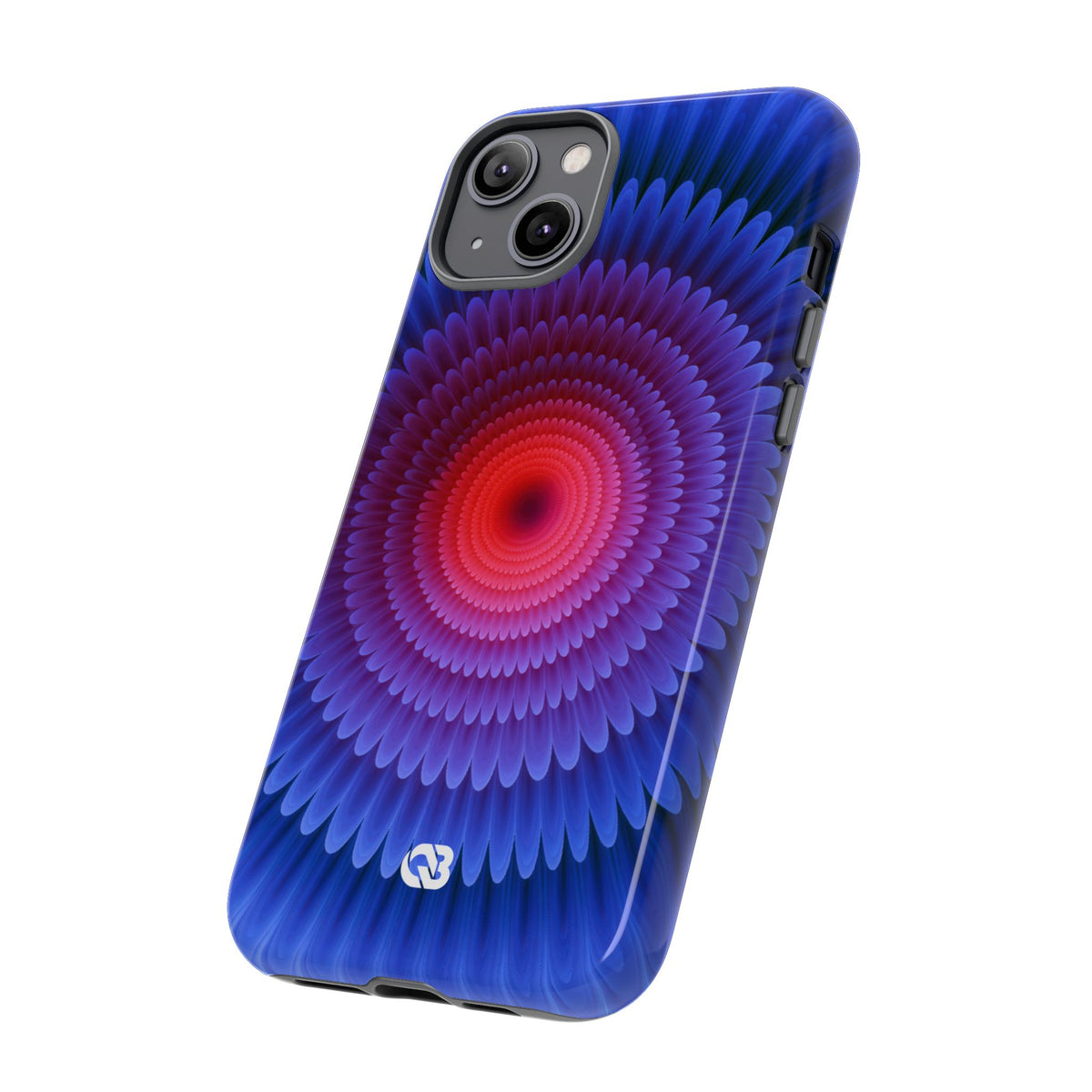 Radial Spectrum Bloom · Tough Phone Case for iPhone · Blue
