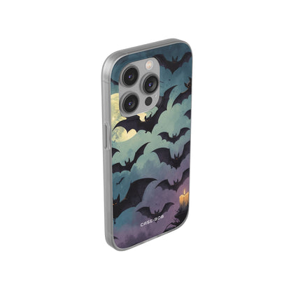 Glowing Bat Swarm iPhone 14 Pro Case - Soft