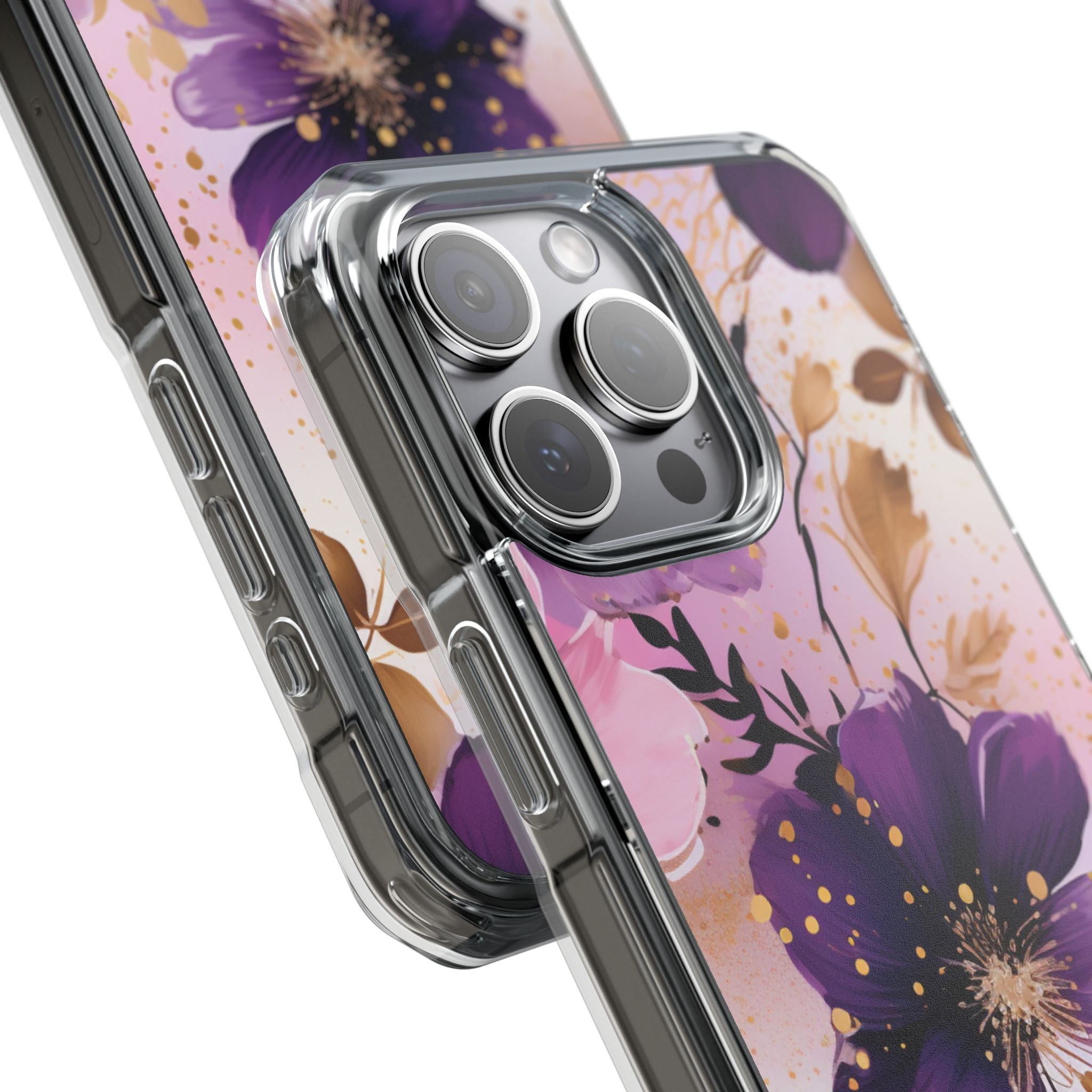 Gilded Violet Bloom · Impact Custodia per iPhone · Magsafe