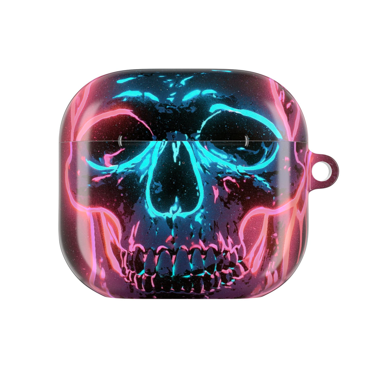Neon Drip Skull · Hard Case for AirPods & AirPods Pro · Black
