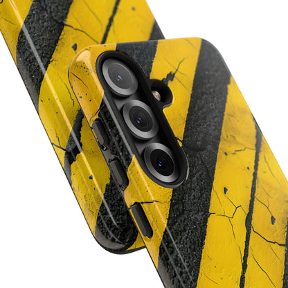 Gelber Streifen Abnutzung Samsung S25 Case - Tough