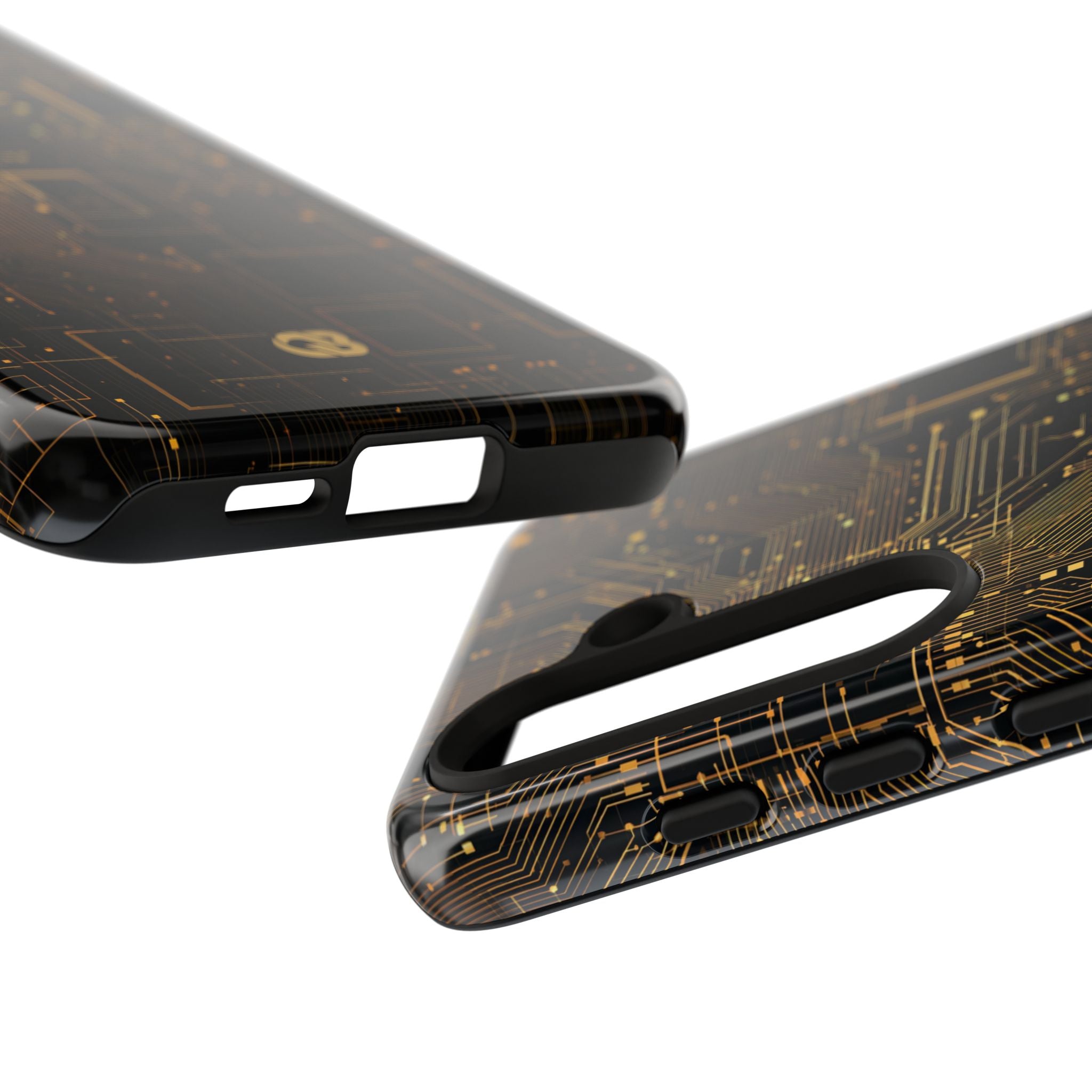 Gold Tough Phone Case for Samsung - Amber Core Mainframe