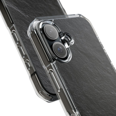Obsidian Slate · Clear Impact Magnetic Phone Case for iPhone ·  Black