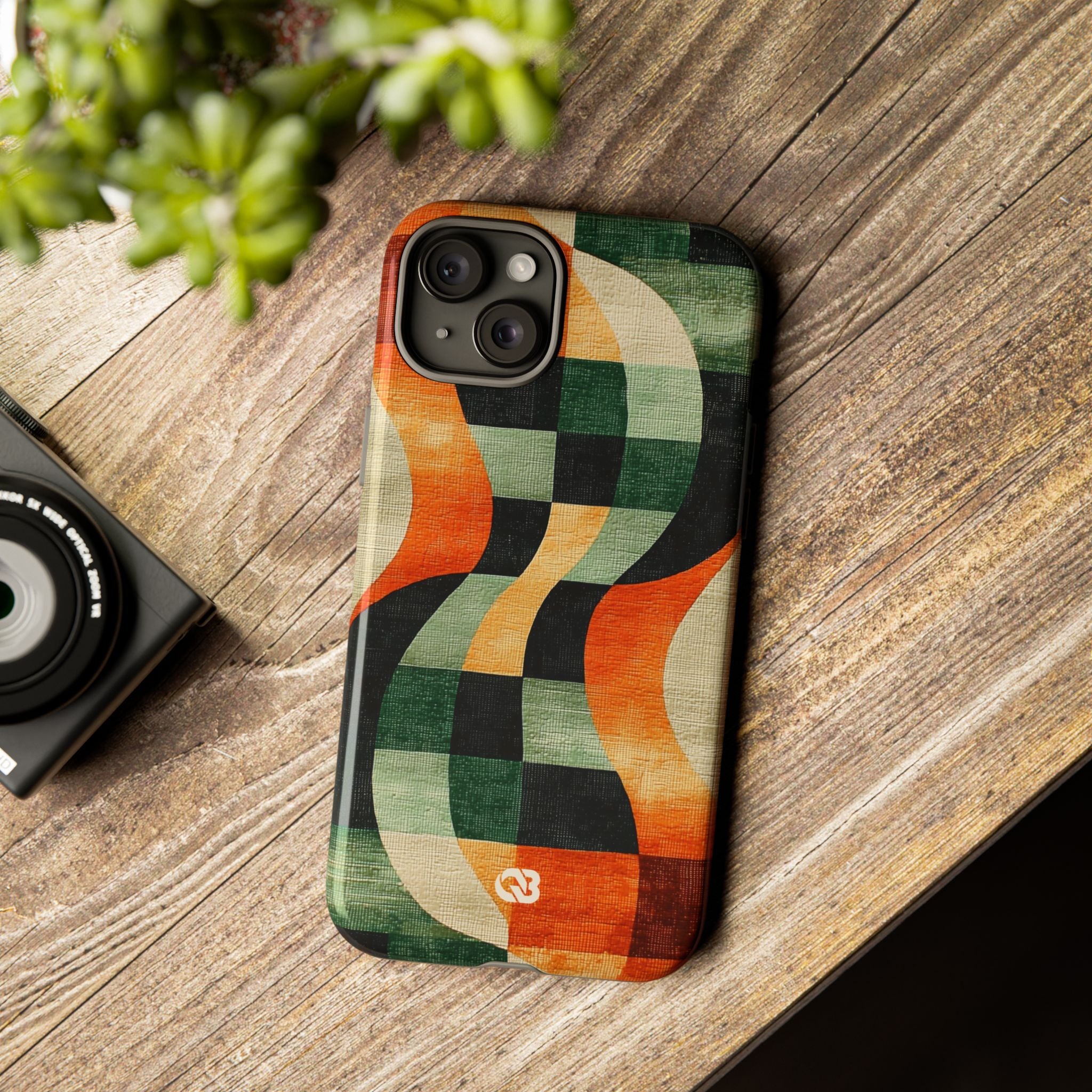 Burnt Orange Curve · Tough Etui na telefon dla iPhone