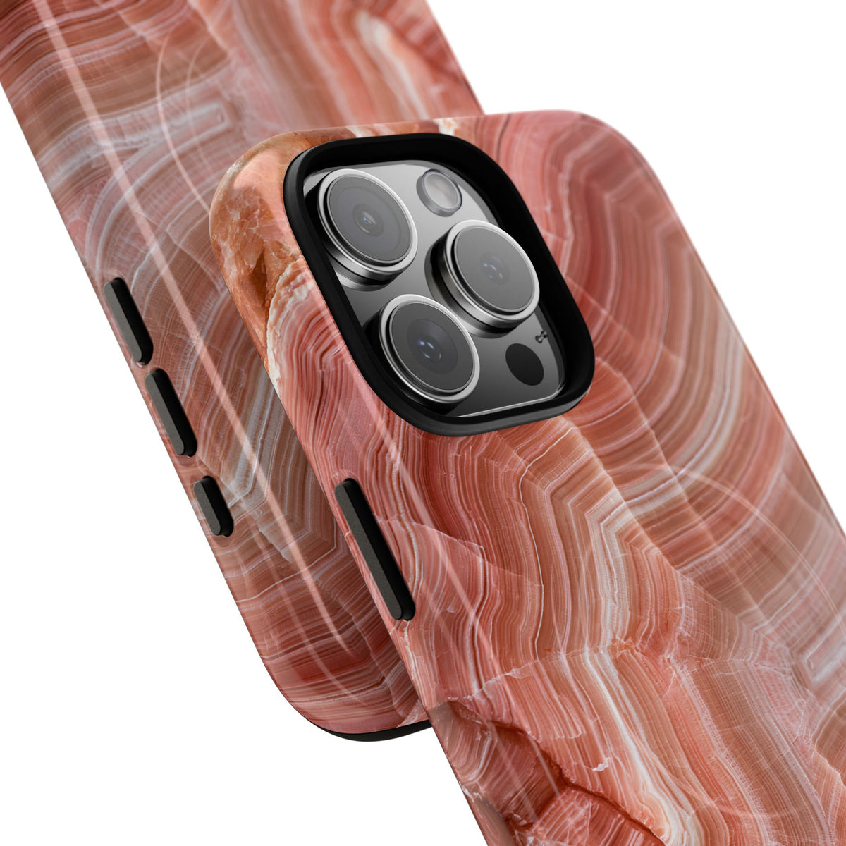 Blushing Rose Strata · Tough 2.0 Magnetic Phone Case for iPhone · Pink