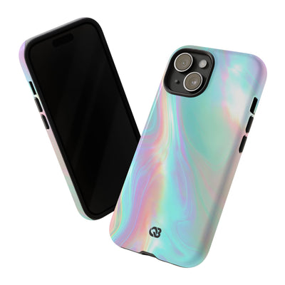 Prismatic Liquid Light · Tough Phone Case for iPhone · Teal