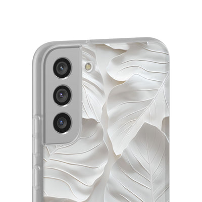 Sculpted Ivory Leaves · Soft Handyhülle für Samsung