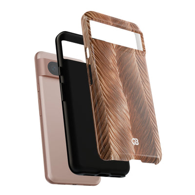 Rose Gold Weave · Tough Phone Case for Pixel ·  Brown
