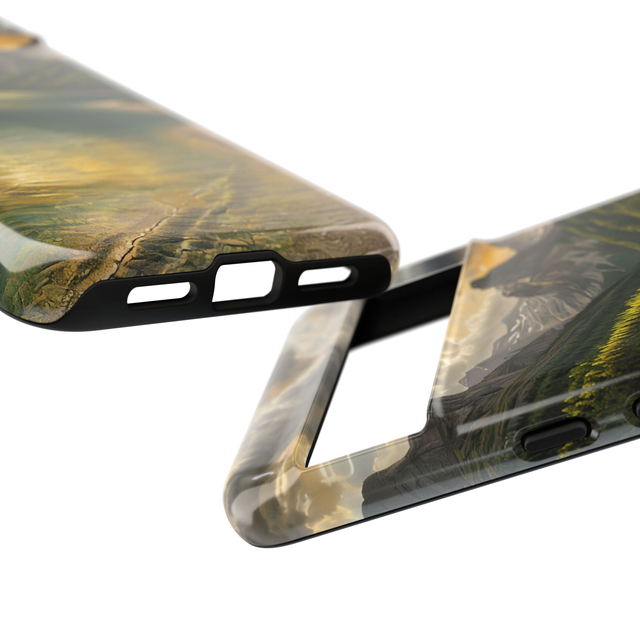 Gilded Mountain Lake · Tough Etui na telefon dla Google Pixel