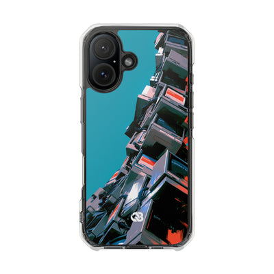 System Error Spire · Clear Impact Magnetic Phone Case for iPhone · Teal