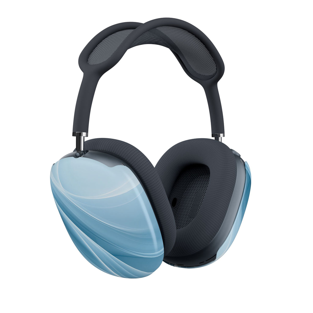 Glacial Ridge Contours · Hard Case for AirPods Max · Blue