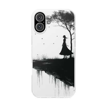 Cliffside Silhouette iPhone 16 Plus Case - Soft