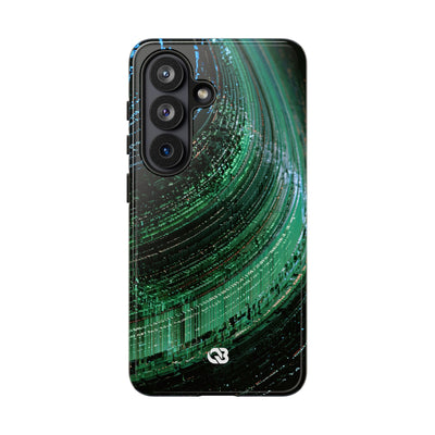 Orbital Data Stream · Tough Phone Case for Samsung · Green