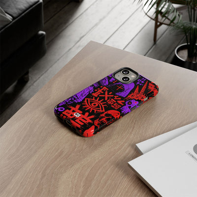 Underground Cyber Glyphs · Tough Phone Case for iPhone · Black