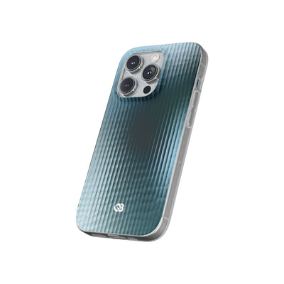 Blue Lite Phone Case for iPhone - Glacial Reeded Glass