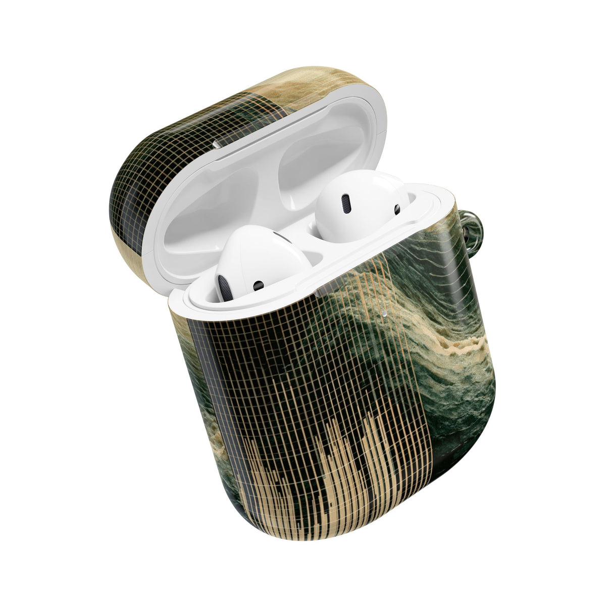 Orbital Topography · Hard Case for AirPods & AirPods Pro · Green