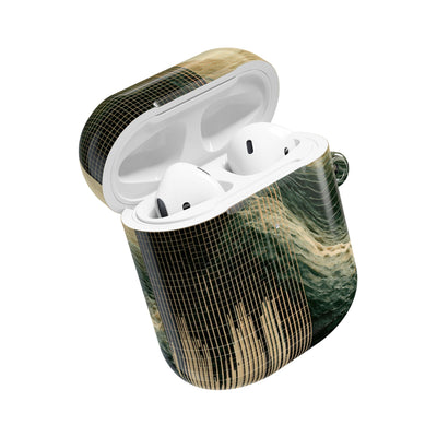 Orbital Topography · Hard Case for AirPods & AirPods Pro · Green