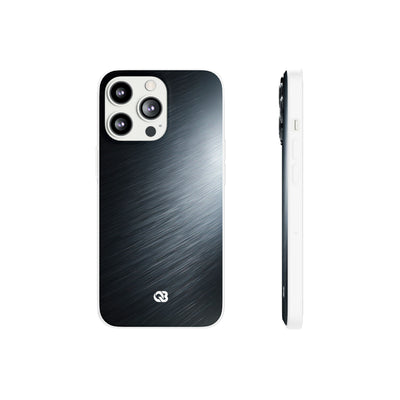 Brushed Obsidian Steel · Lite Phone Case for iPhone ·  Grey
